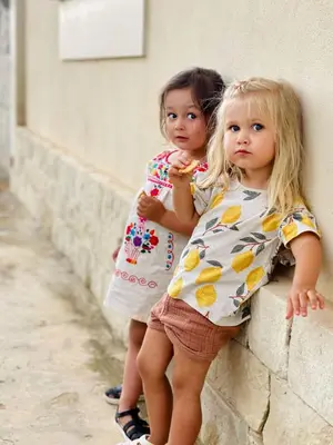 Bambini che soggiornano presso Masseria Bio - Agriturismo Villa Grazia