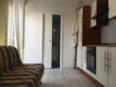 Cucina o angolo cottura di Appartamentino con veranda in Villa fronte mare