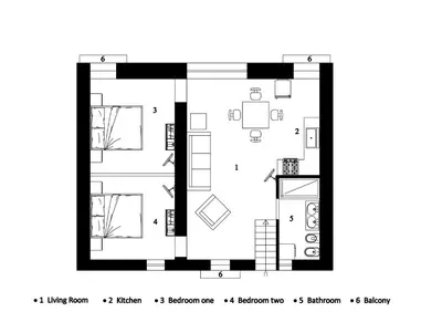 Planimetria di Ortigia Suite - Theater