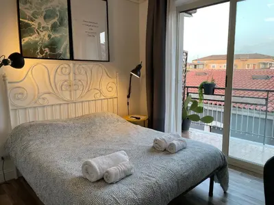 Letto o letti in una camera di La Dimora delle Muse