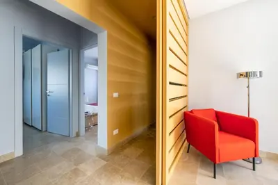 Area soggiorno di Porta Reale Beach Apartment