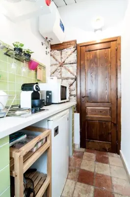 Cucina o angolo cottura di A 50 passi dal Tempio di Apollo