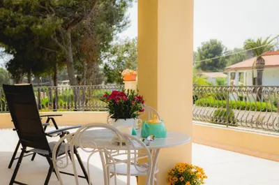 Balcone o terrazza di Dimora arenella, Villa a 150 metri dal mare
