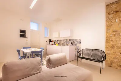 Area soggiorno di Archimede apartments