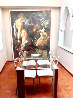 Area soggiorno di Nettuno Suite