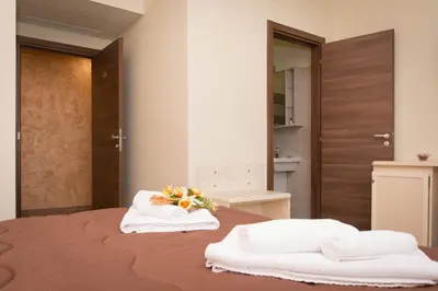 Letto o letti in una camera di B&B Vista Santuario