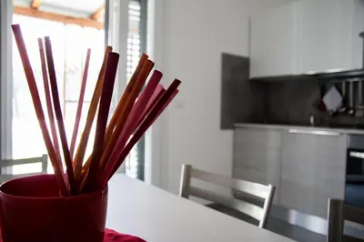 Cucina o angolo cottura di Coral vicino al mare