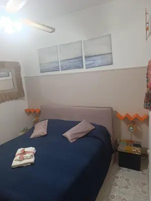 Letto o letti in una camera di Villa Aurora
