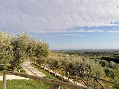 Paesaggio naturale nelle vicinanze della villa