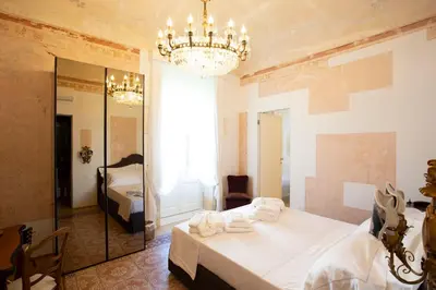 Letto o letti in una camera di La Maison