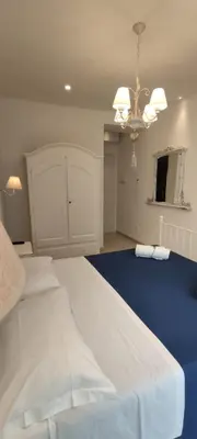 Letto o letti in una camera di Fuga Blu