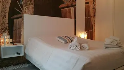Letto o letti in una camera di Lyria