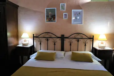 Letto o letti in una camera di B&B Villa Giusy