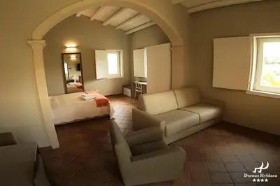 Area soggiorno di Domus Hyblaea Resort