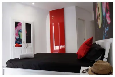 Letto o letti in una camera di B&B Elmi