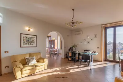 Area soggiorno di Villa Rosaria Rooms