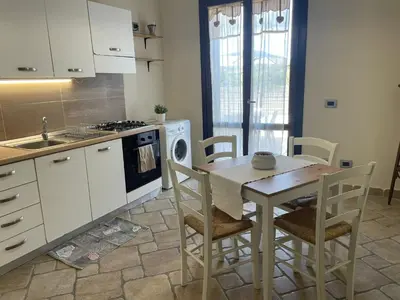 Cucina o angolo cottura di Casa vacanze Barbera con piscina
