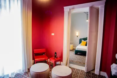 Letto o letti in una camera di Suite35