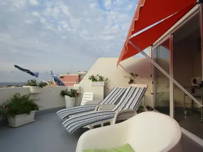 Balcone o terrazza di Apartments TERRAZZA DEI DUE MARI