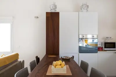 Cucina o angolo cottura di La Latomia Villa nei pressi del Teatro Greco