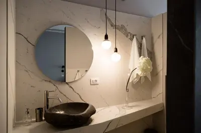 Bagno di Le Bain Suite - accanto al Mare vicinissima a Ortigia e al Teatro