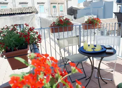 Balcone o terrazza di CIVICO 5 ORTIGIA - TERRAZZA VISTA MARE