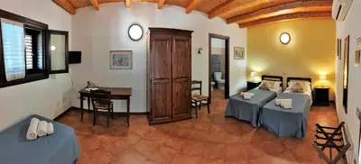 Letto o letti in una camera di Agriturismo Le Chiuse
