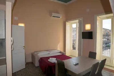 Letto o letti in una camera di Badiula Flat