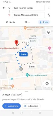 Planimetria di Two Rooms Bellini