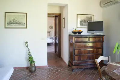 TV o dispositivi per l'intrattenimento presso Tenuta San Calogero Appartamento Alloro