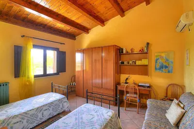 Letto o letti in una camera di Villa in Sicily with Private Pool & Garden