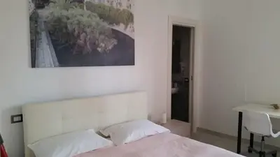 Letto o letti in una camera di Gymnasium