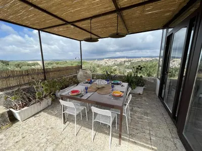 Balcone o terrazza di Il Dammuso di Noto - Villa con Piscina privata