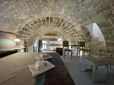 Area soggiorno di Il Dammuso di Noto - Villa con Piscina privata