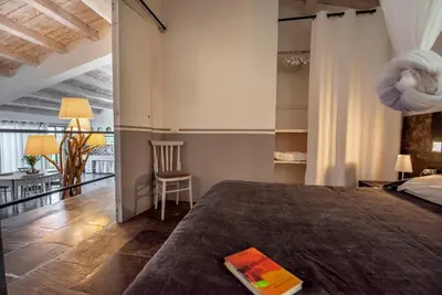 Letto o letti in una camera di Villa La Cava del Val di Noto con piscina privata