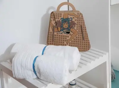 Letto o letti in una camera di Villa Edoné Frontemare