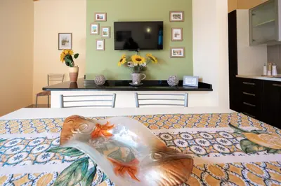 TV o dispositivi per l'intrattenimento presso Villa Tonnara Vista Mare - SiciliaVacanza