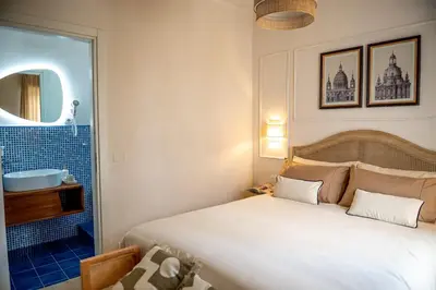 Letto o letti in una camera di Due Passi Dal Mare