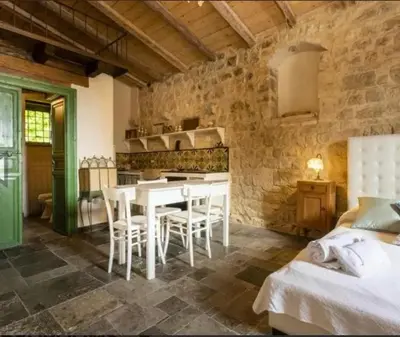 Letto o letti in una camera di Charming Villa in Pozzallo with Private Pool