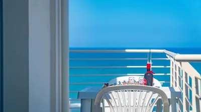 Balcone o terrazza di Laguna Blu Apartment - Panoramic View, Very close to the beach