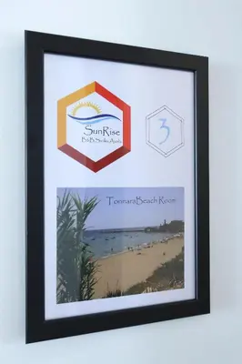 Certificato, attestato, insegna o altro documento esposto da Sunrise B&B Sicilia Avola