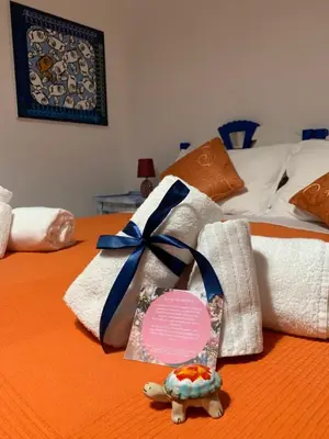 Letto o letti in una camera di Casa Vacanze Meraki