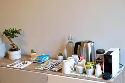 Set per la preparazione di tè e caffè presso Panoramic Suite***** in the heArt of Catania