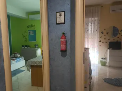 Letto o letti in una camera di Light Blue Room