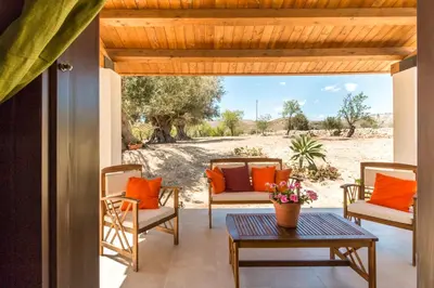 Area soggiorno di Trappeto Dellago with sea view, pool, parking & wi-fi