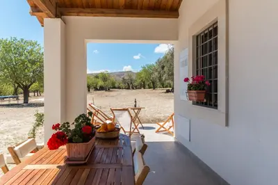 Giardino di Trappeto Dellago with sea view, pool, parking & wi-fi
