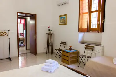 Letto o letti in una camera di Il Cortile della Giara