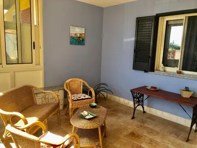 Area soggiorno di Martina Casa Vacanza