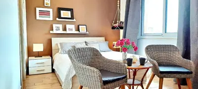 Area soggiorno di Room and suite Trinacria View