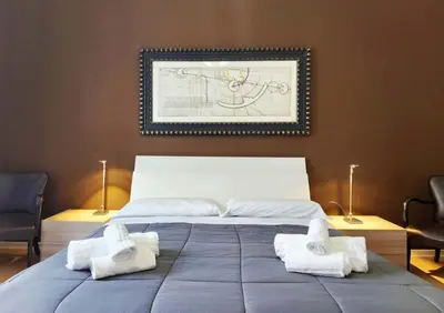 Letto o letti in una camera di Art House